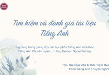 TOẠ ĐÀM “TÌM KIẾM VÀ ĐÁNH GIÁ TÀI LIỆU THAM KHẢO SỬ DỤNG TRONG GIẢNG DẠY CÁC HỌC PHẦN TIẾNG ANH DO KHOA TIẾNG ANH CHUYÊN NGÀNH PHỤ TRÁCH”